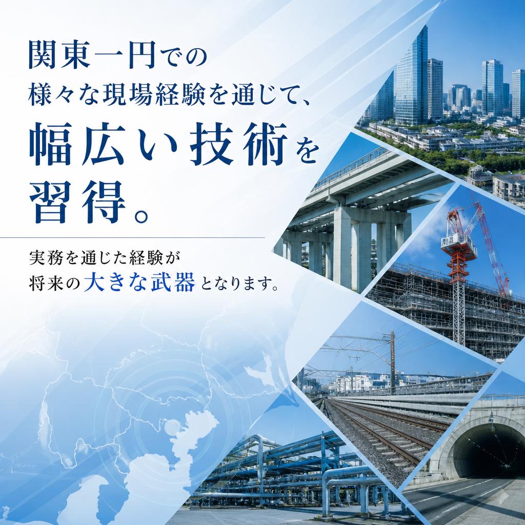 多様な現場で経験を積み、実力をつける！